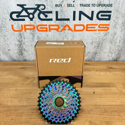 New! 2024 SRAM Red AXS E1 XG-1290 10-36t 12-Speed XDR Rainbow Cassette 232g