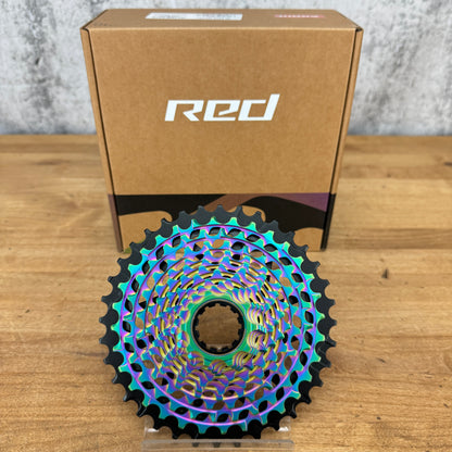 New! 2024 SRAM Red AXS E1 XG-1290 10-36t 12-Speed XDR Rainbow Cassette 232g