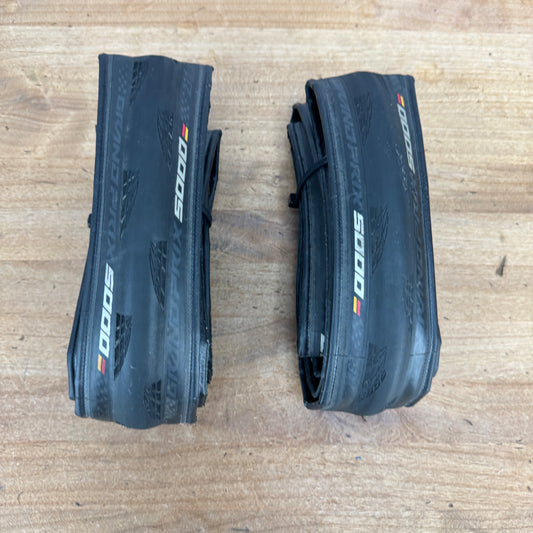 Pair Continental Grand Prix 5000 700c x 23mm Road Bike Tires