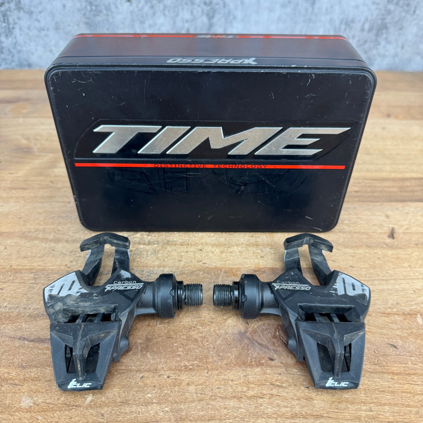 Low Mile! Time Xpresso 12 Carbon Road Bike Clipless Pedals w/ CLeats 200g