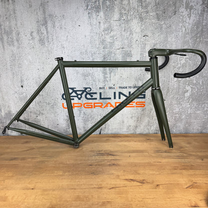 Low Mile! 2018 Caletti Road Race Special 56cm Steel Frameset 700c Enve Chris King