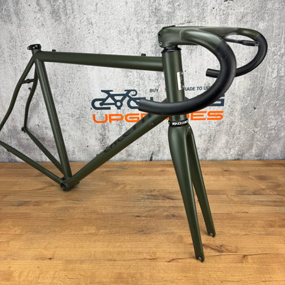 Low Mile! 2018 Caletti Road Race Special 56cm Steel Frameset 700c Enve Chris King