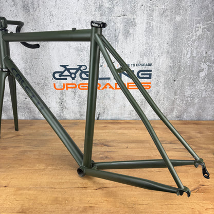 Low Mile! 2018 Caletti Road Race Special 56cm Steel Frameset 700c Enve Chris King