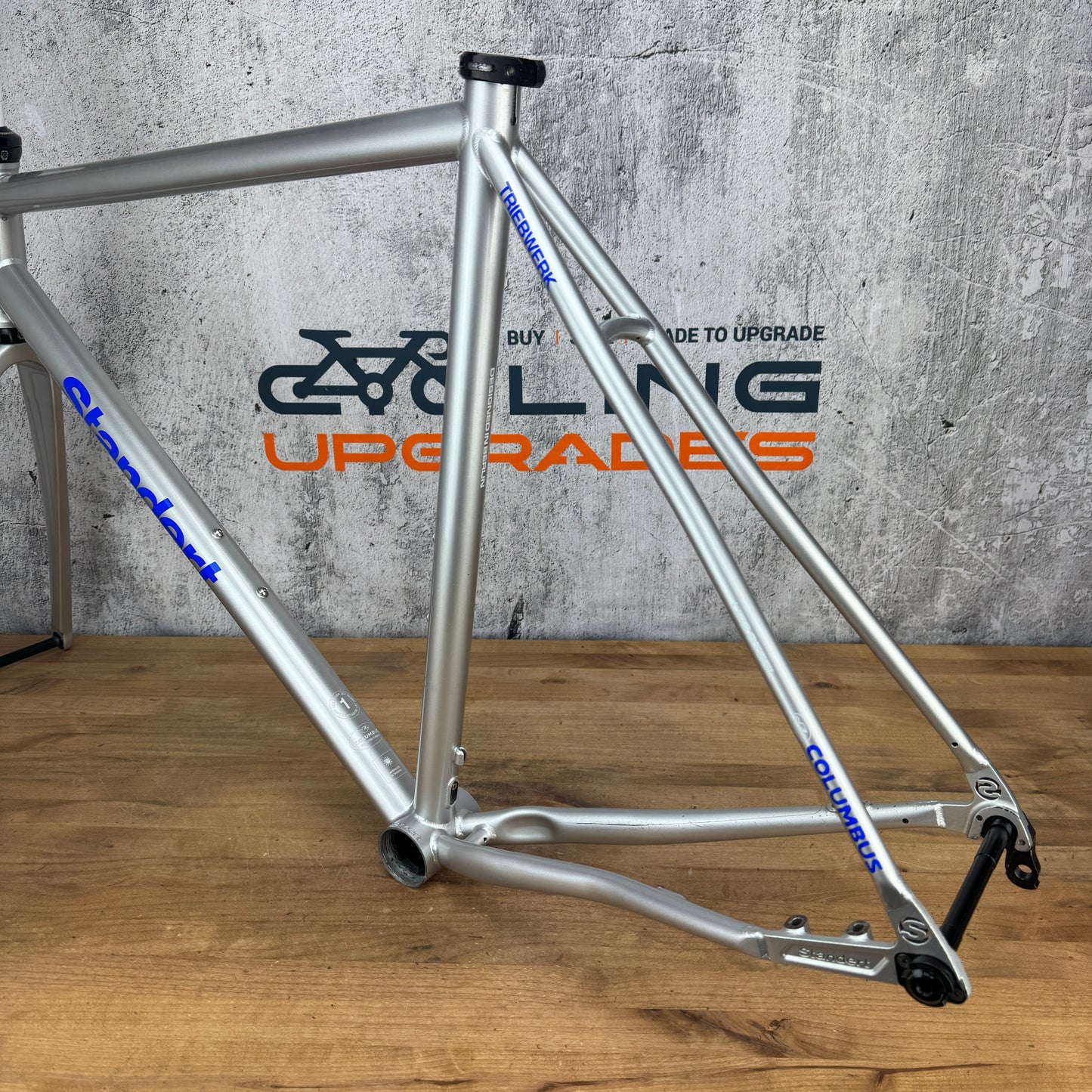 Standert Triebwerk Steel 56cm Disc Brake Road Frameset 700c Silver Lily 2830g