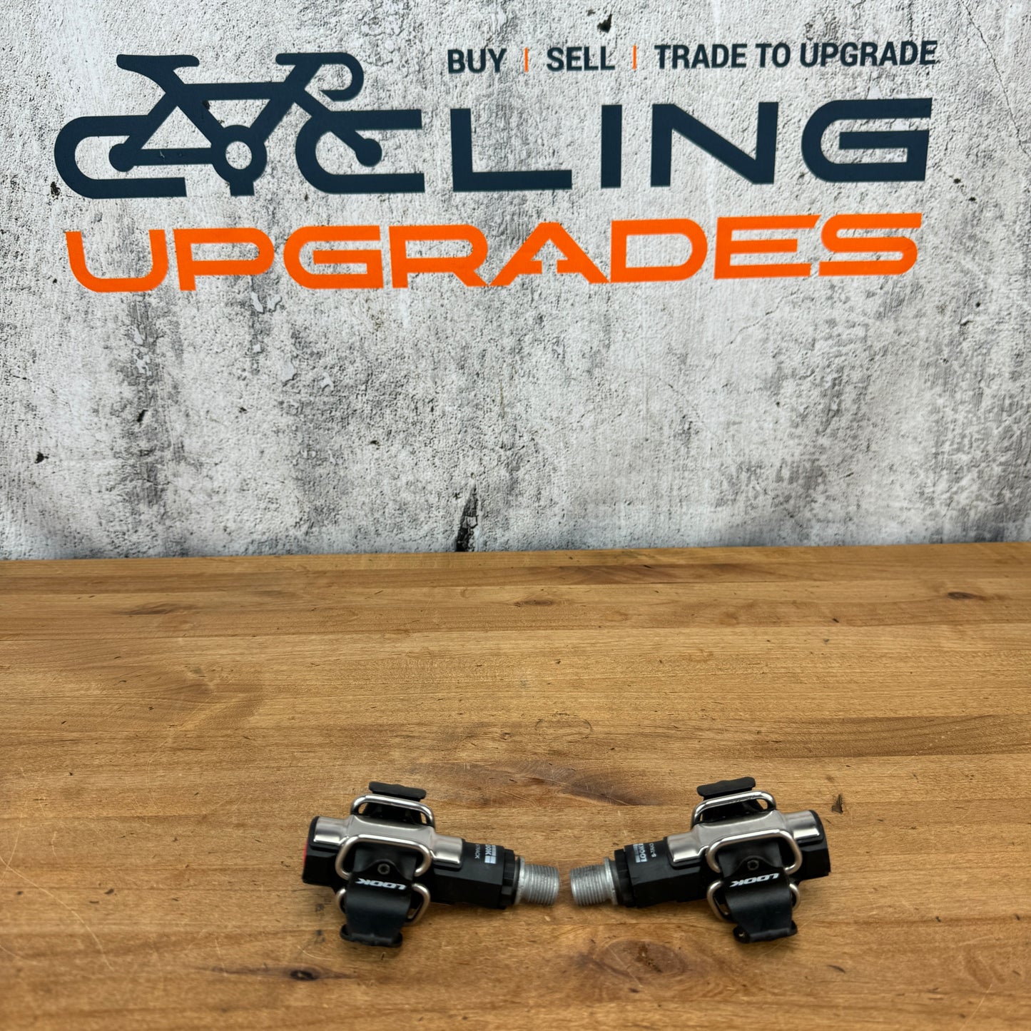 Light Use! Look S-Track Steel Bearing Dual Sided Clipless Bike Pedals 289g