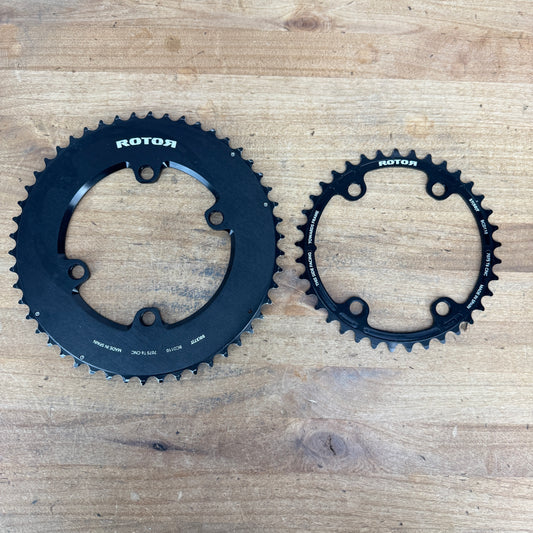 Low Mile! Rotor Aero Round 12-Spd AXS 50/37t 110mm 4-Bolt BCD Chainring Set 183g