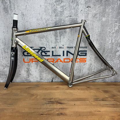 Vintage! Litespeed Ultimate 55cm Rim Brake Titanium Frameset 700c 2182g