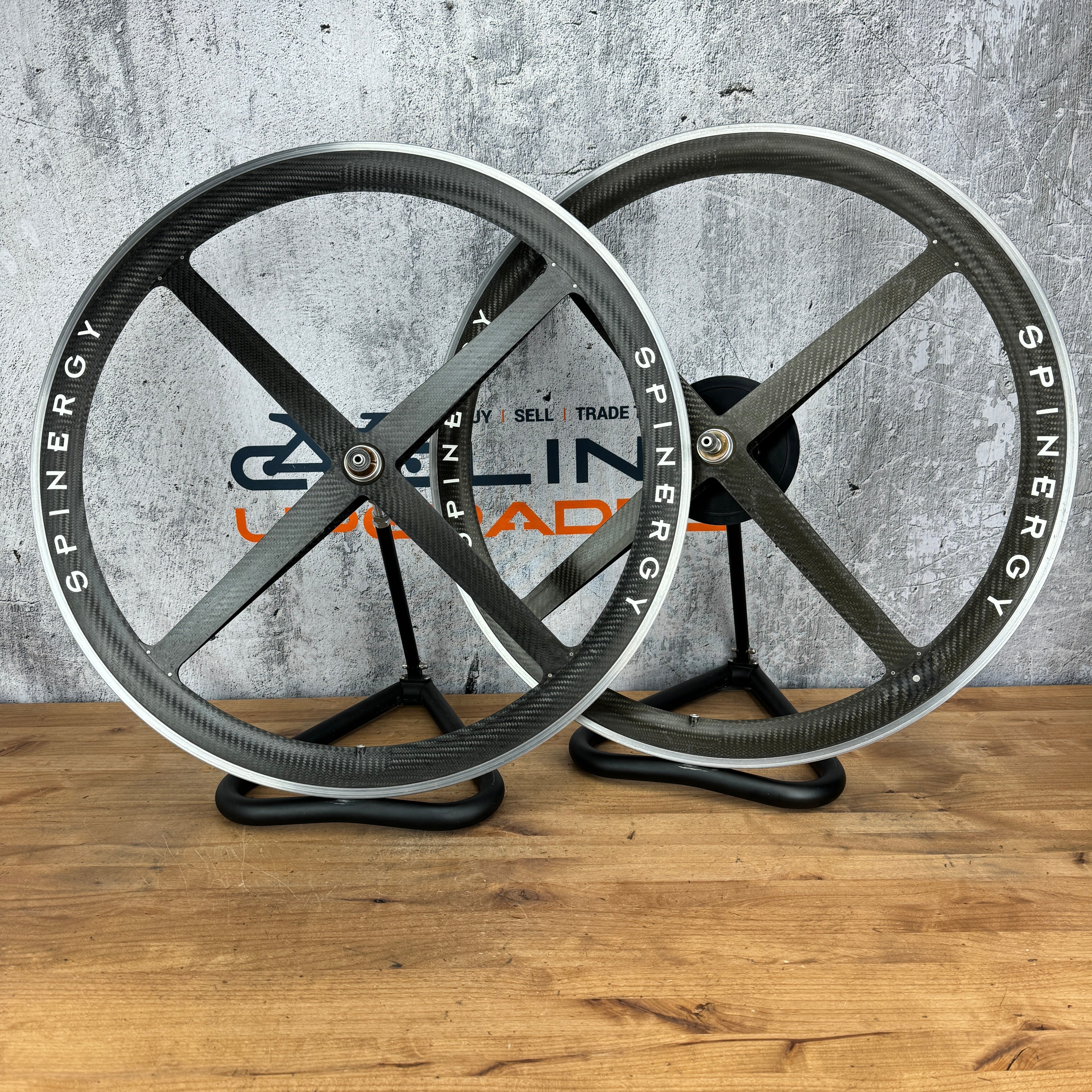 Spinergy Rev X 4-Spoke Carbon Clincher Wheelset 700c Rim Brake 1957g