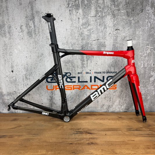 BMC Impec Equipe Team Red 53cm Rim Brake Carbon Frameset Performance Fit 700c