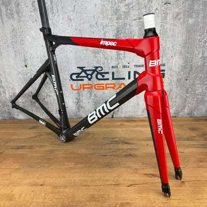 BMC Impec Equipe Team Red 53cm Rim Brake Carbon Frameset Performance Fit 700c