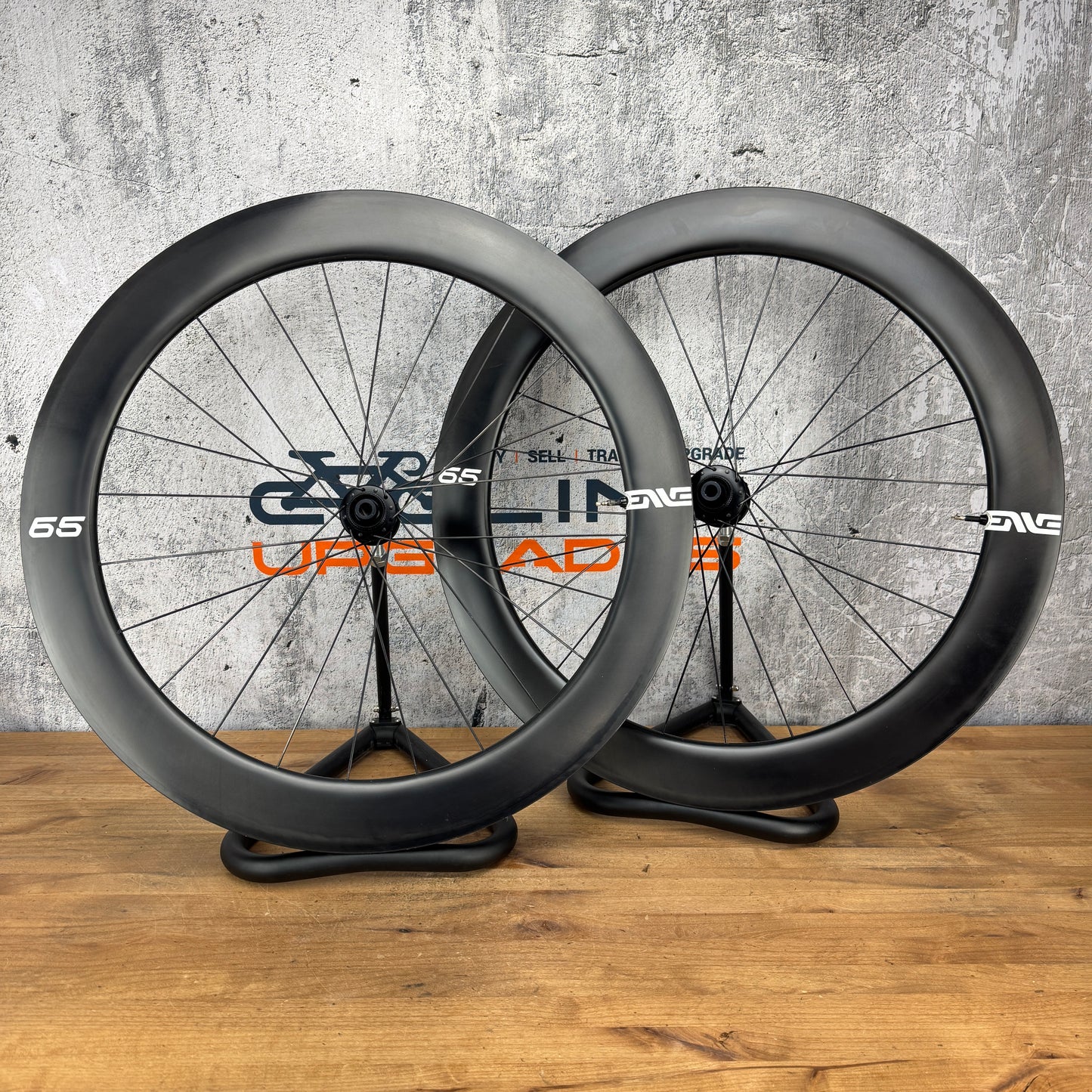 Mint! Enve Foundation 65 Carbon Tubeless Hookless Disc Wheelset 700c 1684g