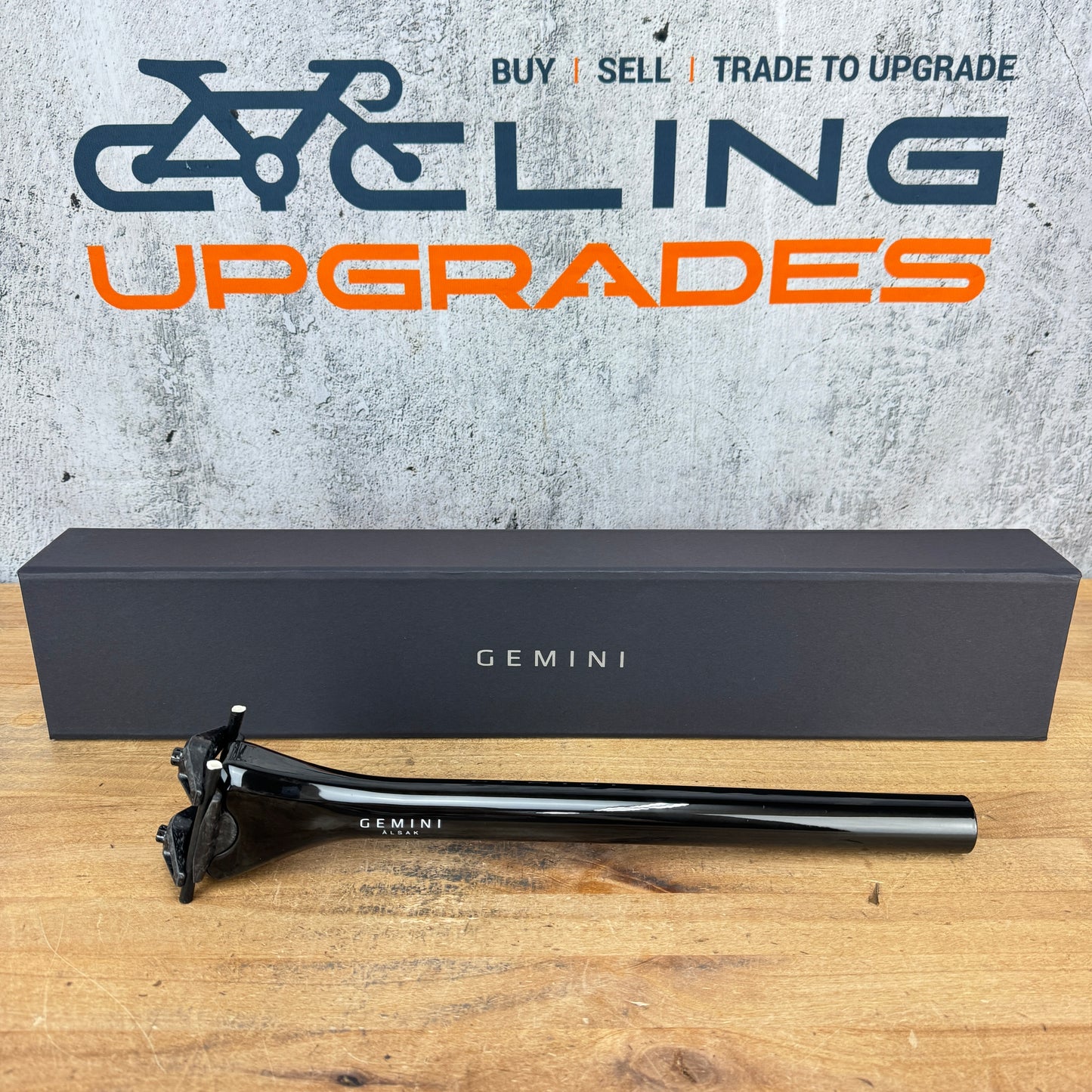 New! Gemini Alsak Lightweight 350mm x 27.2mm UD Gloss Carbon Bike Seatpost 99g