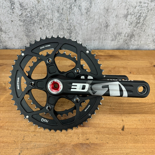 Rotor 3D30 Alloy 52/36t NoQ 5-Bolt 110 BCD 172.5mm Crankset 30mm Spindle 722g