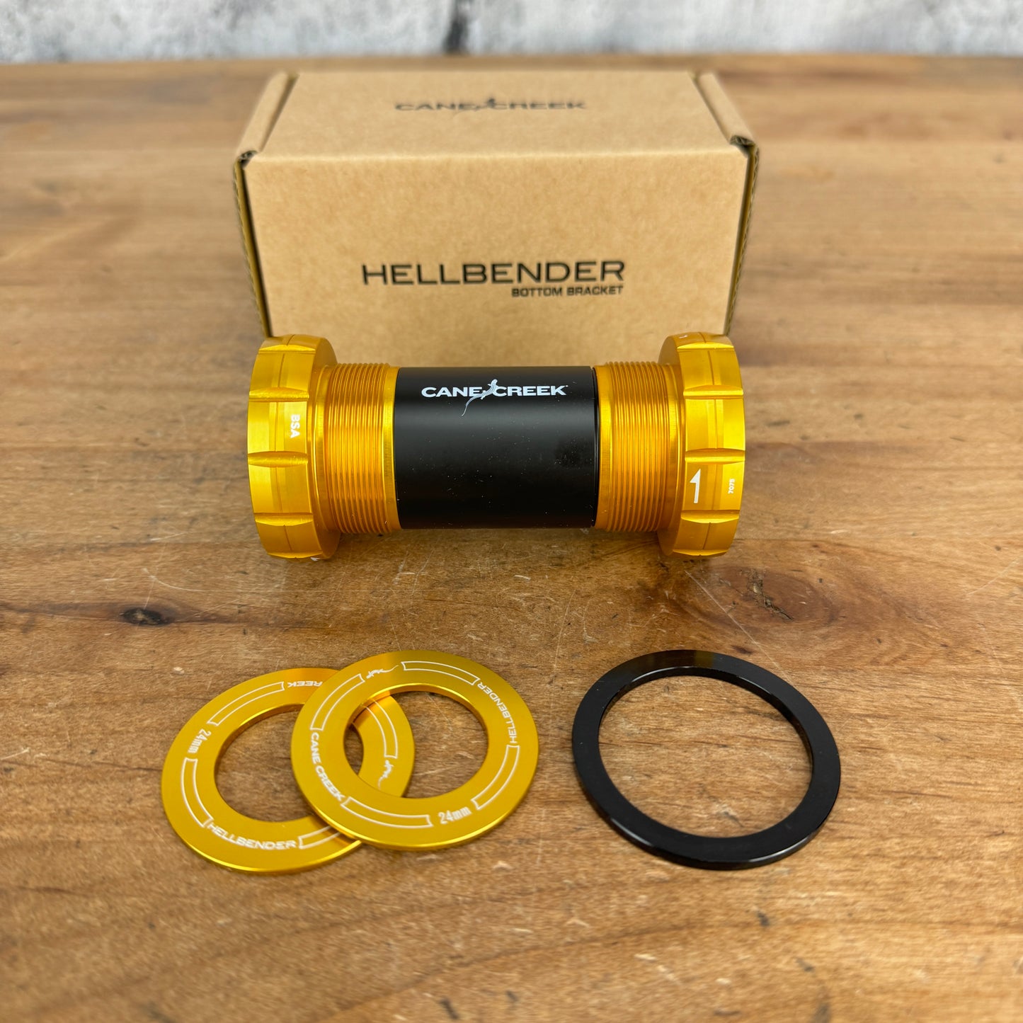 New! Cane Creek Hellbender 70 BSA for Shimano 24mm Gold Bottom Bracket BAI0186