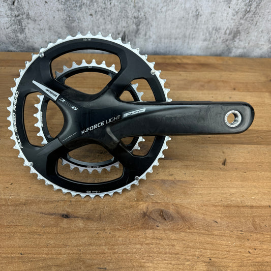 Low Mile! FSA K-Force Light Carbon 386EVO 172.5mm Crankset W/ 52/36T Chainrings