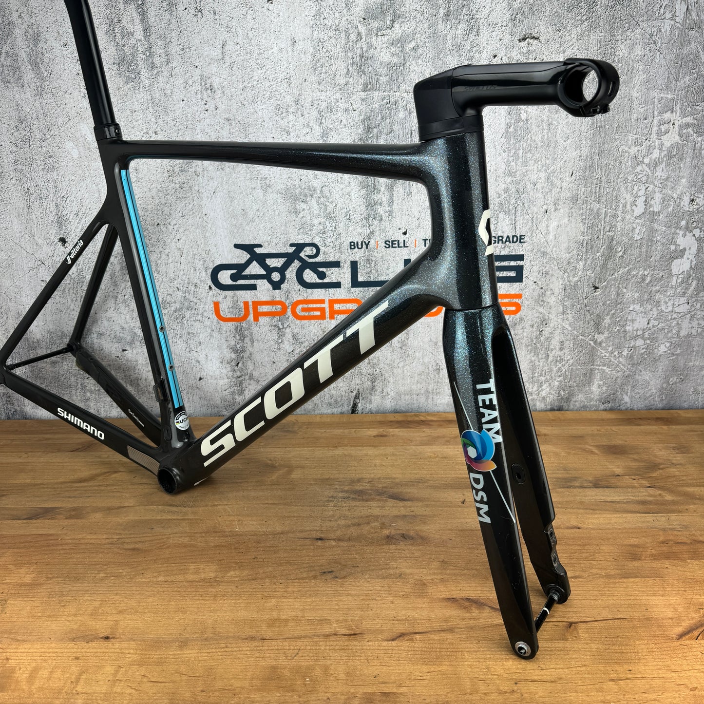 2021 Scott Addict RC Ultimate Team DSM XL Carbon Disc Frameset 700c 1930g