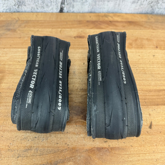 Pair Goodyear Vector 4Seasons 700c x 28mm Tubeless Road Bike Tires