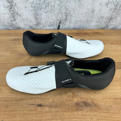 Fizik Stabilita Carbon 45.5 EU BOA 3-Bolt White Road Bike Cycling Shoes