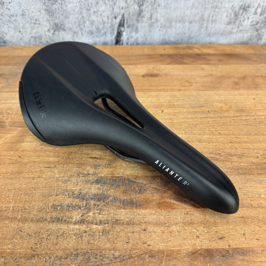 Low Mile! Fizik Aliante R3 Open Large 153mm 7x7mm Kium Rails Bike Saddle 249g