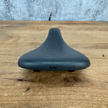 Low Mile! Liv Sylvia Particle Flow 150mm 7x7mm Steel Rails Bike Saddle