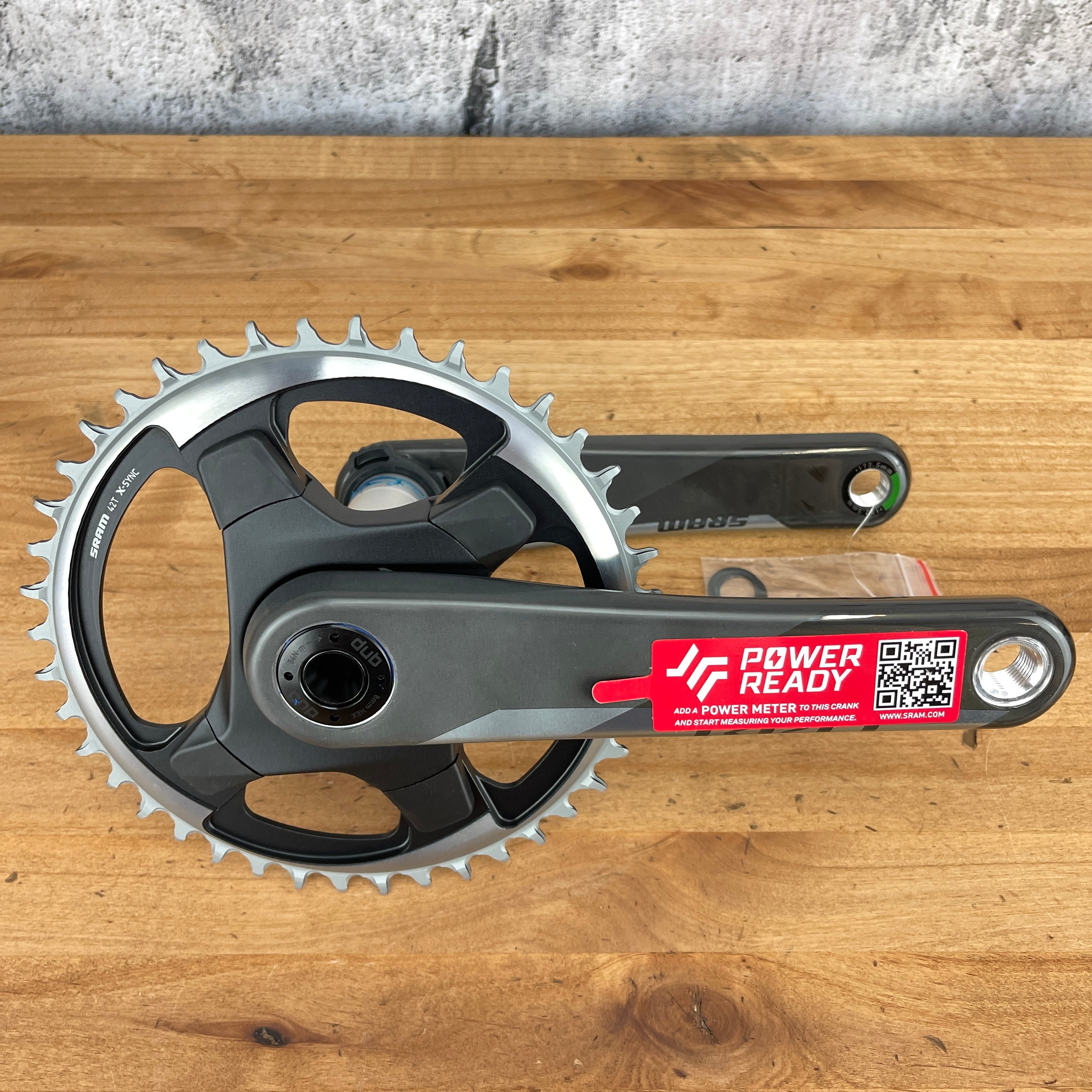 New! SRAM Red AXS DUB 172.5mm X-Sync 1X 42t 12-Speed Carbon Crankset 510g