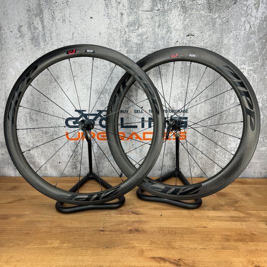 Zipp 303/404 Firecrest Carbon Clincher Wheelset 700c Rim Brake 77/177 Hubs 1661g