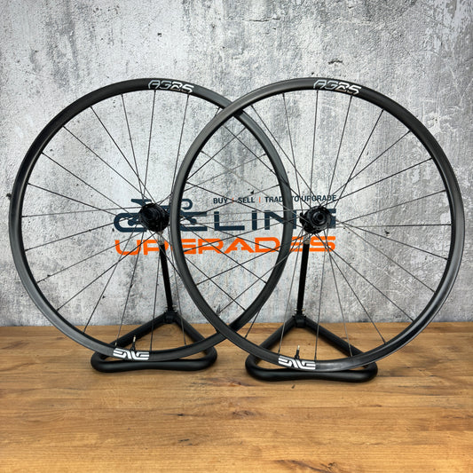 Low Mile! Enve AG25 Carbon Disc Brake Tubeless Hookless Bike Wheelset 700c 1432g