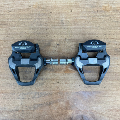 Light Use! Shimano Ultegra PD-R8000 Single-Sided Clipless SPD Carbon Pedals 249g