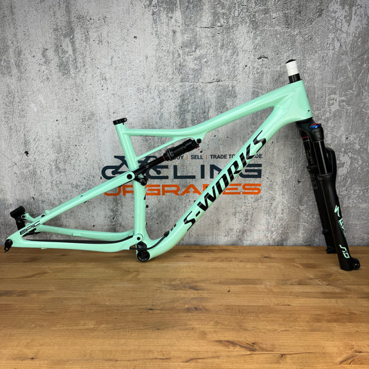 Mint! 2019 Specialized S-Works Epic Large Carbon Boost MTB Frameset 29" Brain Rockshox