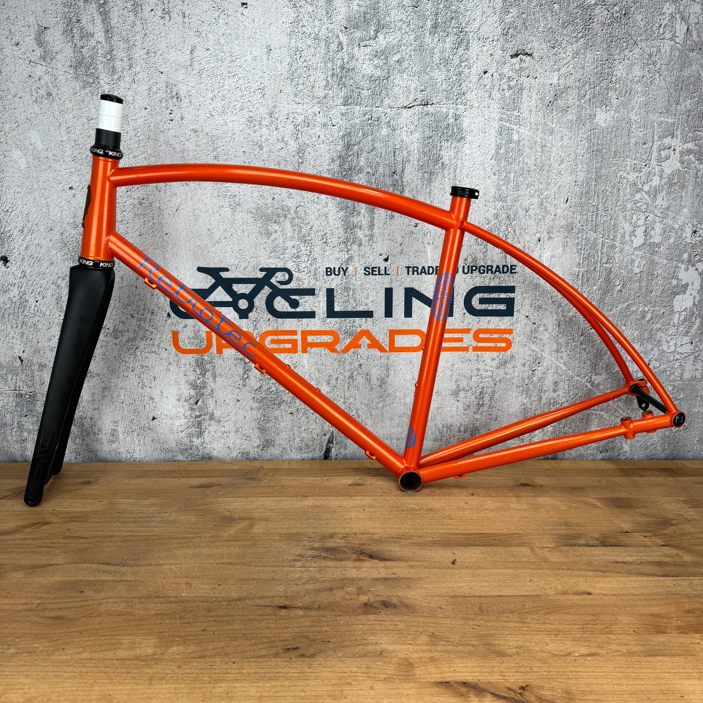 Low Mile Retrotec Road 55cm Steel Disc Frameset 700c Enve Carbon Fork Chris King