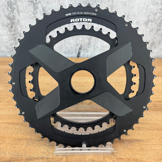 Low Mile! Rotor Round 2x 11-Speed 53/39T OCP Direct Mount Chainring Set 185g