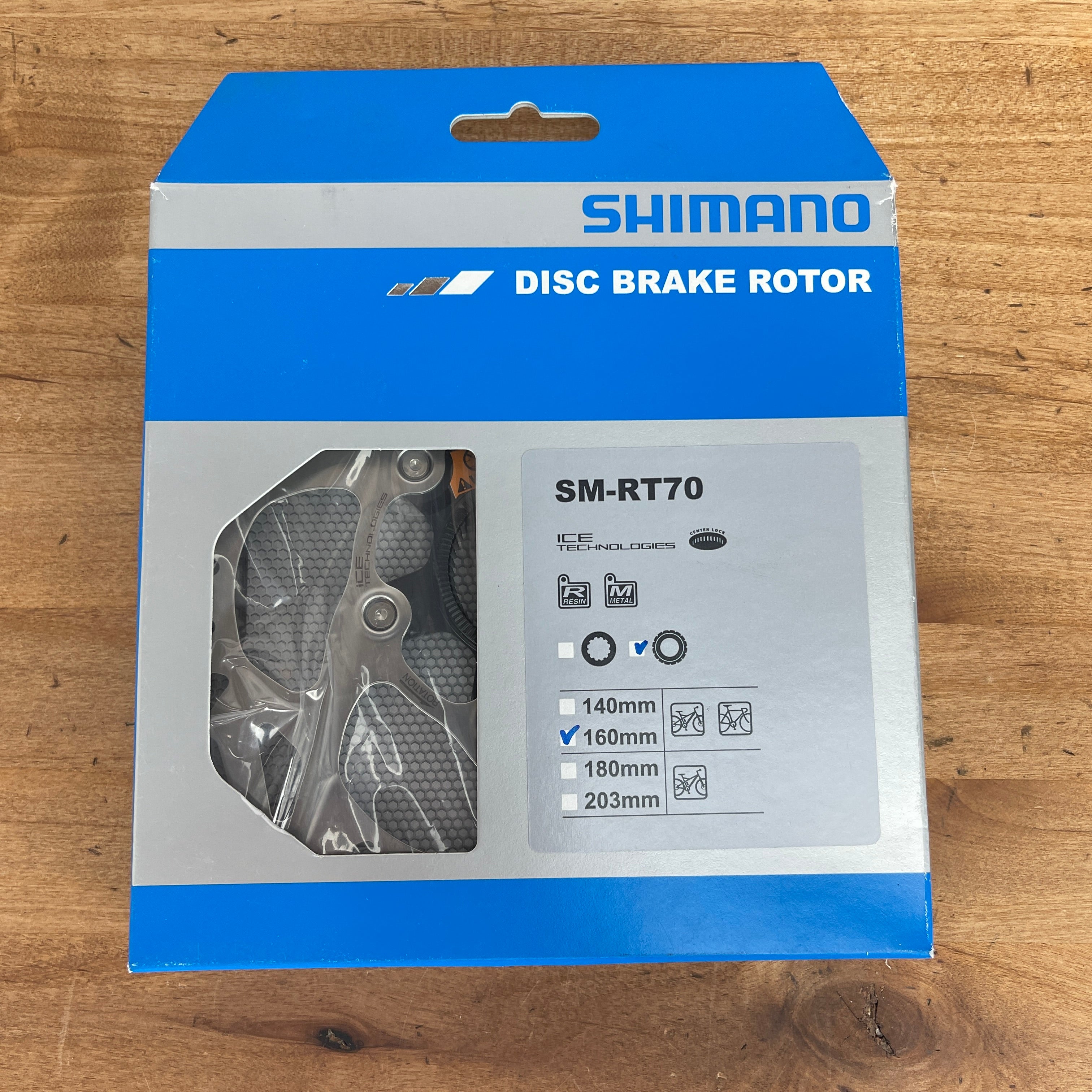 New! Single Shimano SM-RT70-S 160mm Center-Lock Disc Brake Rotor