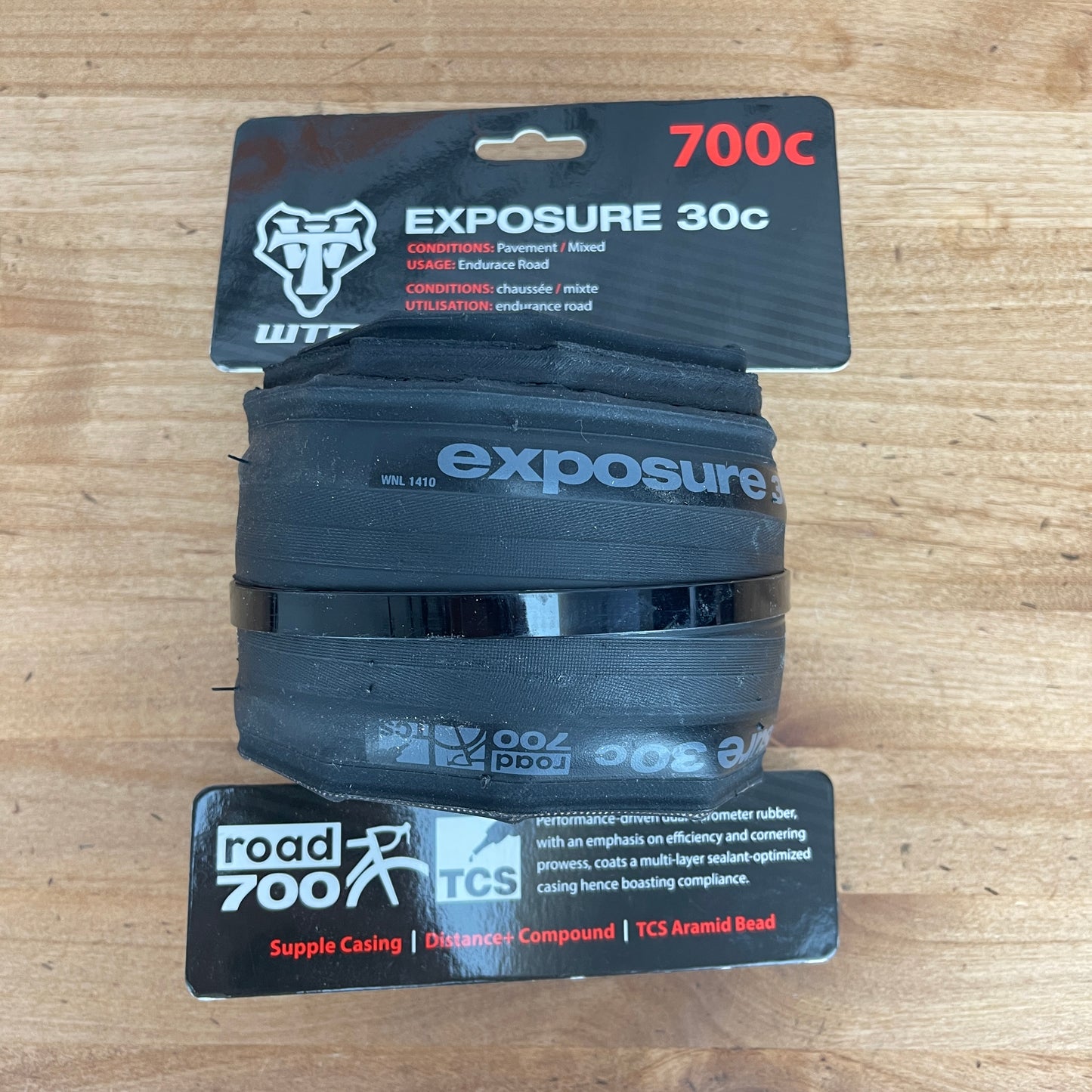 New! Single WTB Exposure 30c 700c x 30mm Tubeless Road Bike Tire