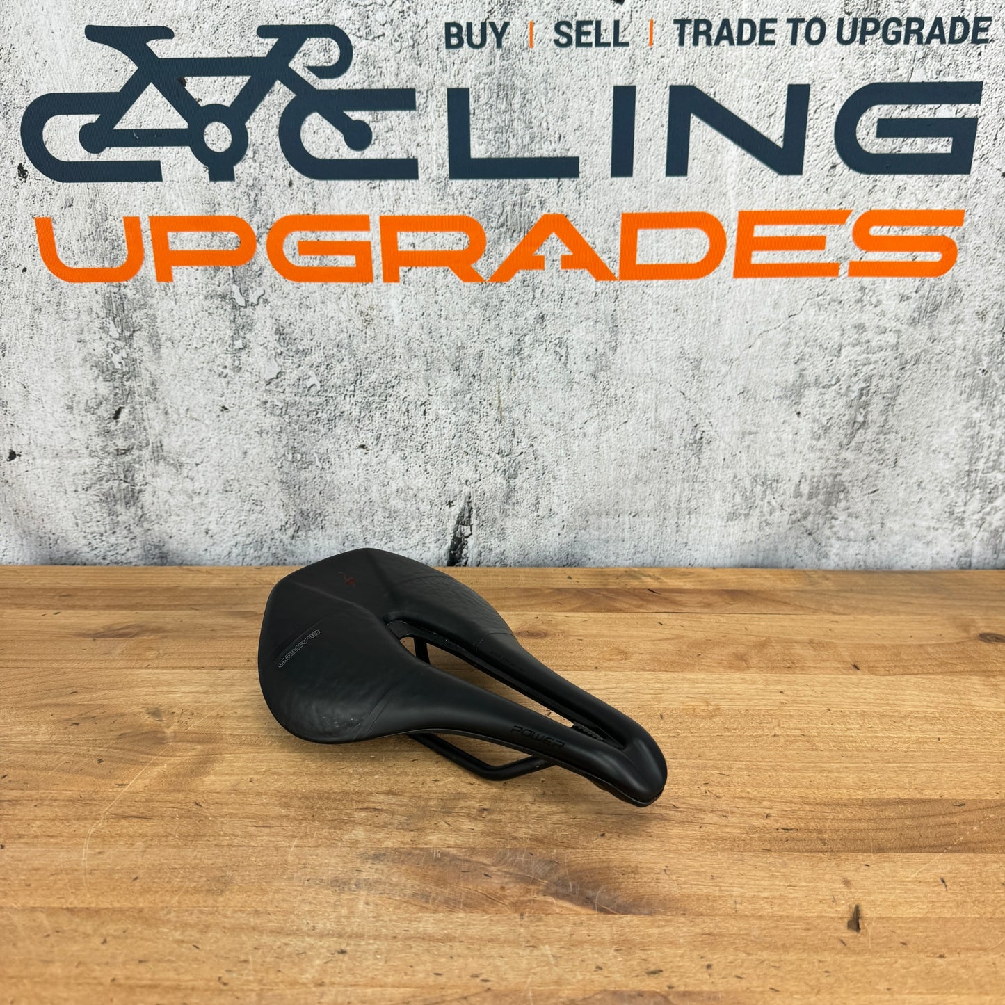 Specialized Power Pro w/ Elaston 143mm 7x7mm Hollow Ti Rails Bike Saddle 225g