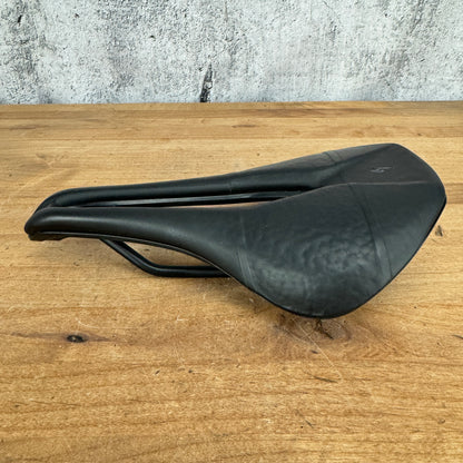 Specialized Power Pro w/ Elaston 143mm 7x7mm Hollow Ti Rails Bike Saddle 225g