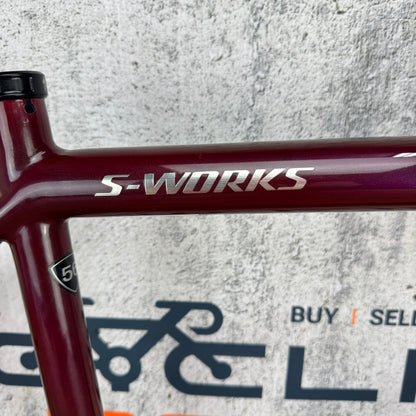 Mint! 2023 Specialized S-Works Aethos 56cm Carbon Disc Frameset 700c 1117g