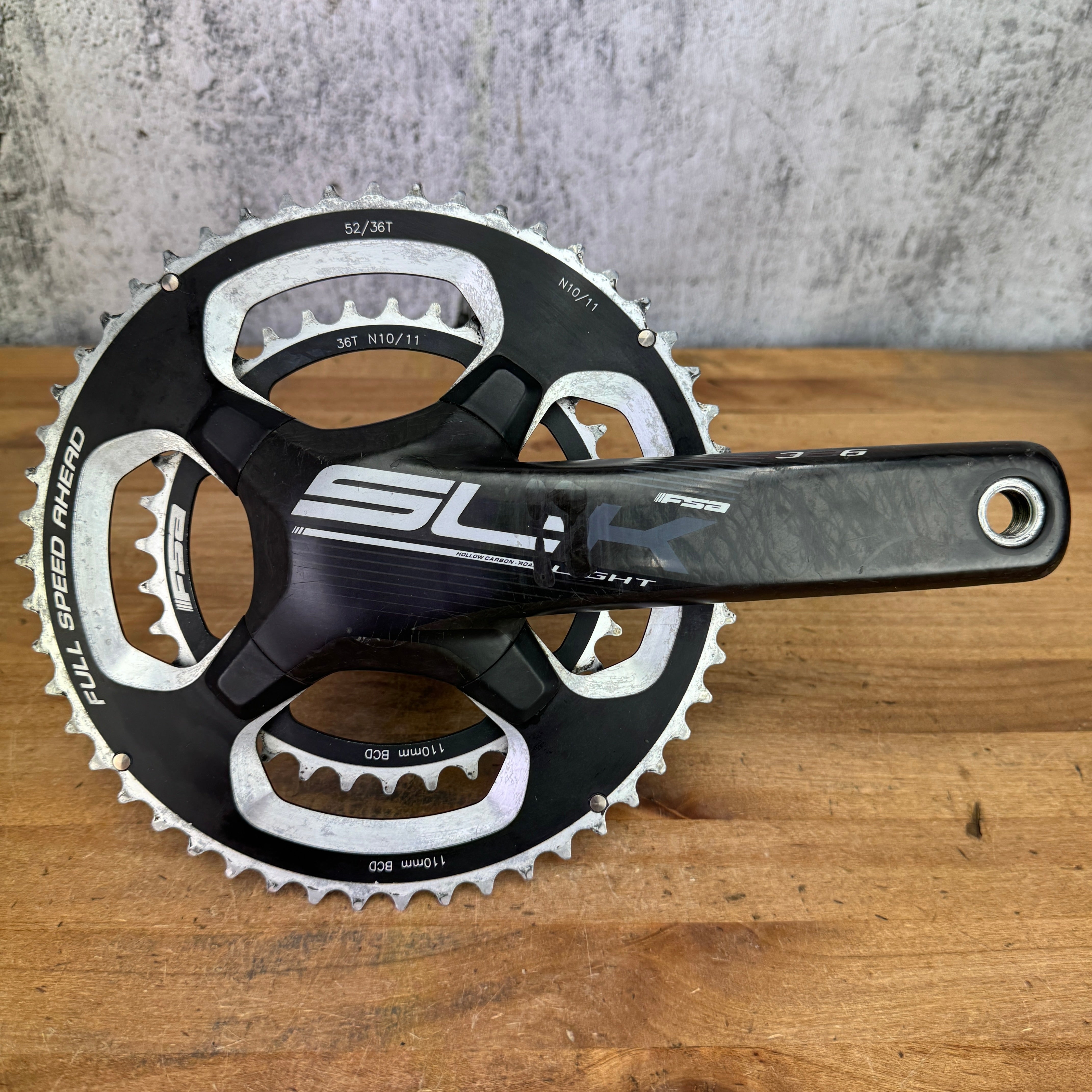 FSA SL-K Light Carbon 52/36t 10/11-Speed BB386EVO 175mm Bike Crankset –  CyclingUpgrades.com