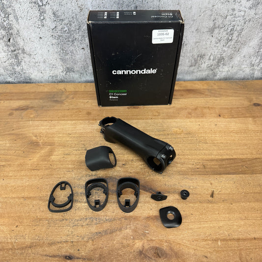 Cannondale C1 Conceal 120mm -6 Degree Alloy 31.8mm Bike Stem 1 1/8" + Spacers