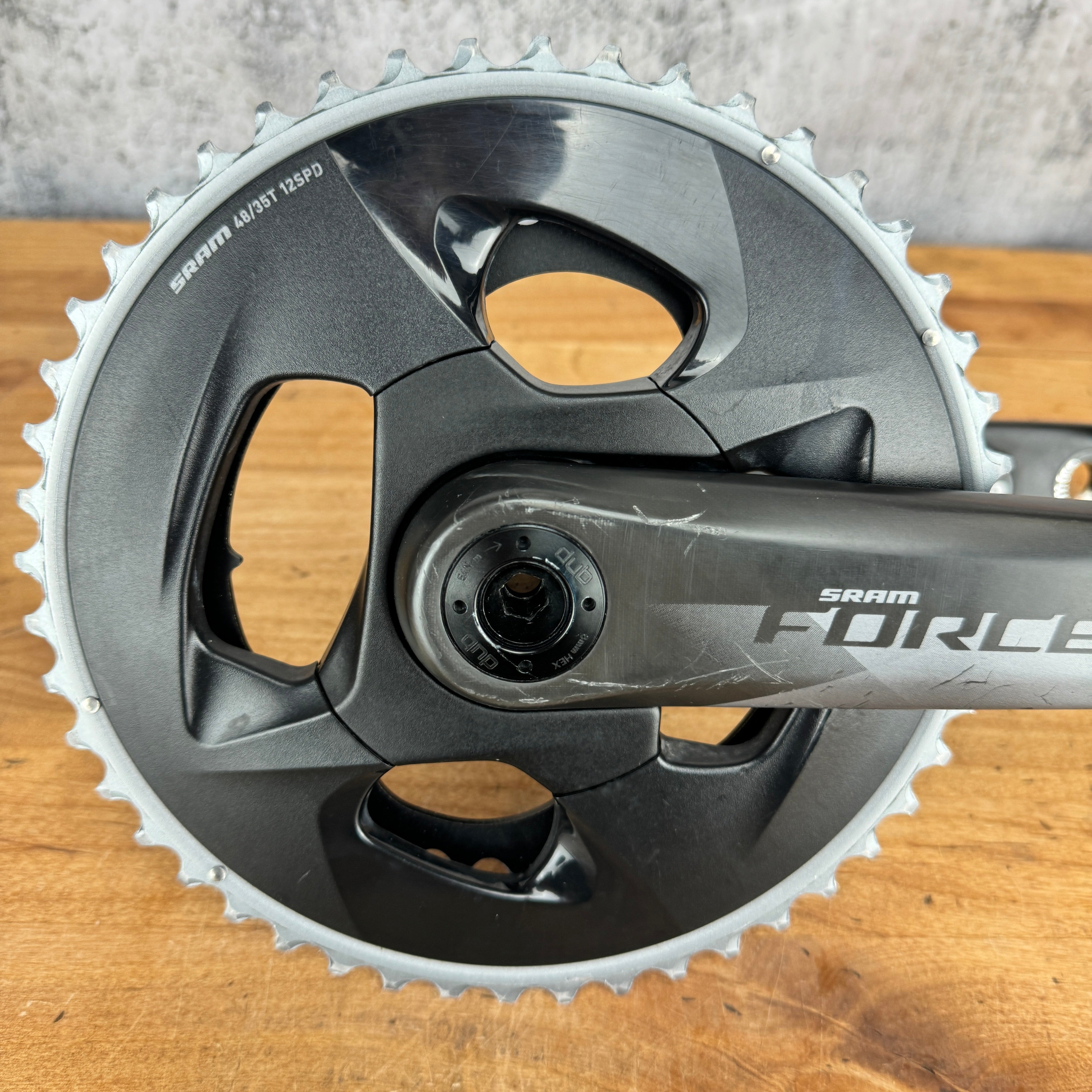 SRAM Force AXS 172.5mm DUB 29mm 48/35t 12-Speed Carbon Bike Crankset 645g