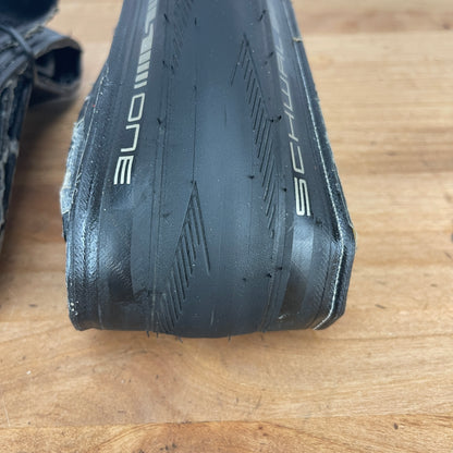 Mint! Pair Schwalbe Pro One 700c x 28mm Tubeless Road Bike Tires