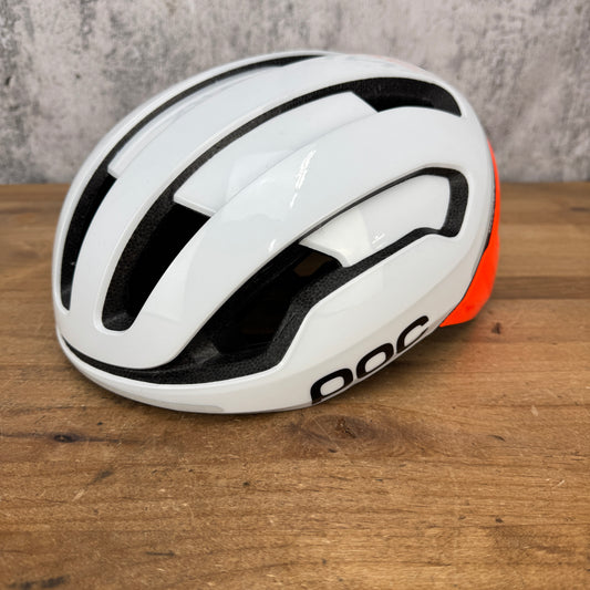 POC Omne Air White/Orange Mips Large 56/61cm Road Cycling Helmet