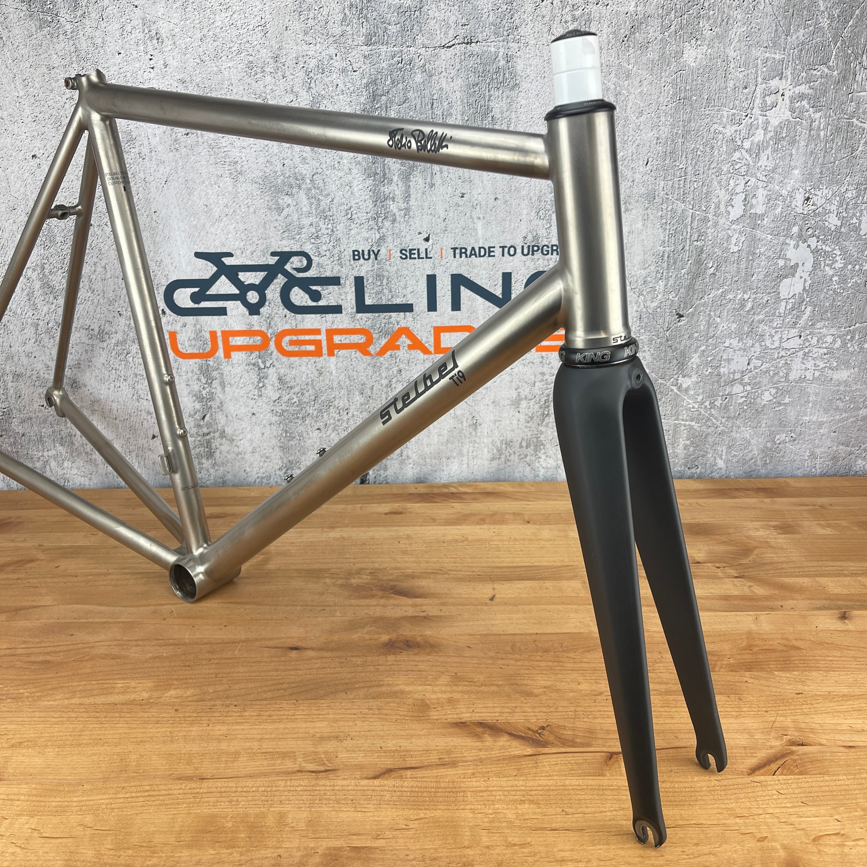 2019 Stelbel Ti9 57cm Rim Brake Titanium Frameset 700c Chris King 2092 CyclingUpgrades