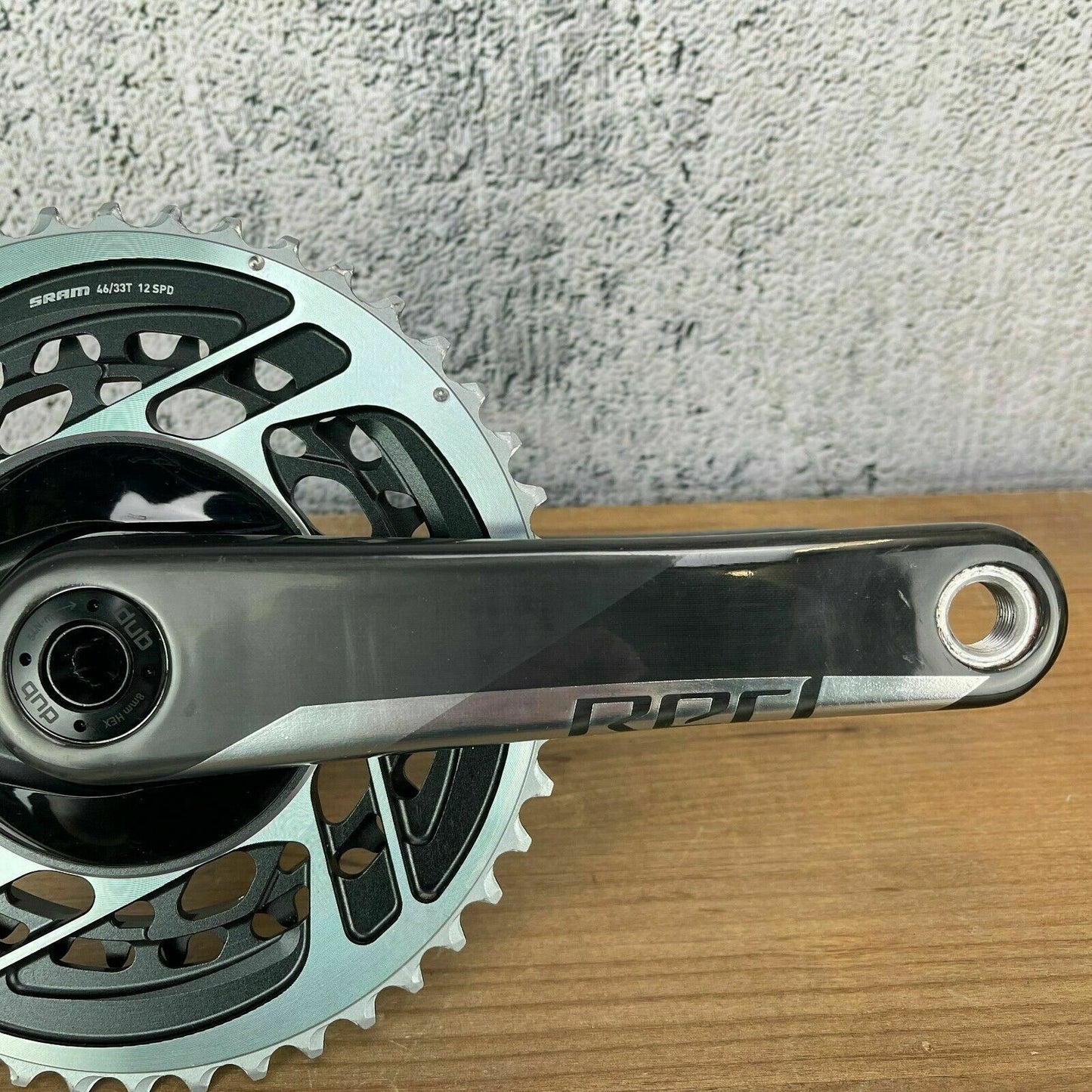 Low Mile! SRAM Red AXS DUB 172.5mm Carbon Crankset 46/33t Road Bike 562g