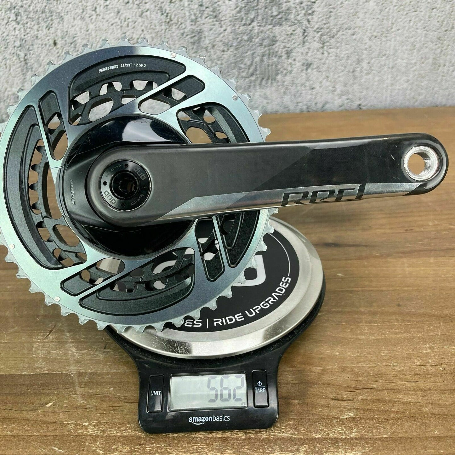 Low Mile! SRAM Red AXS DUB 172.5mm Carbon Crankset 46/33t Road Bike 562g