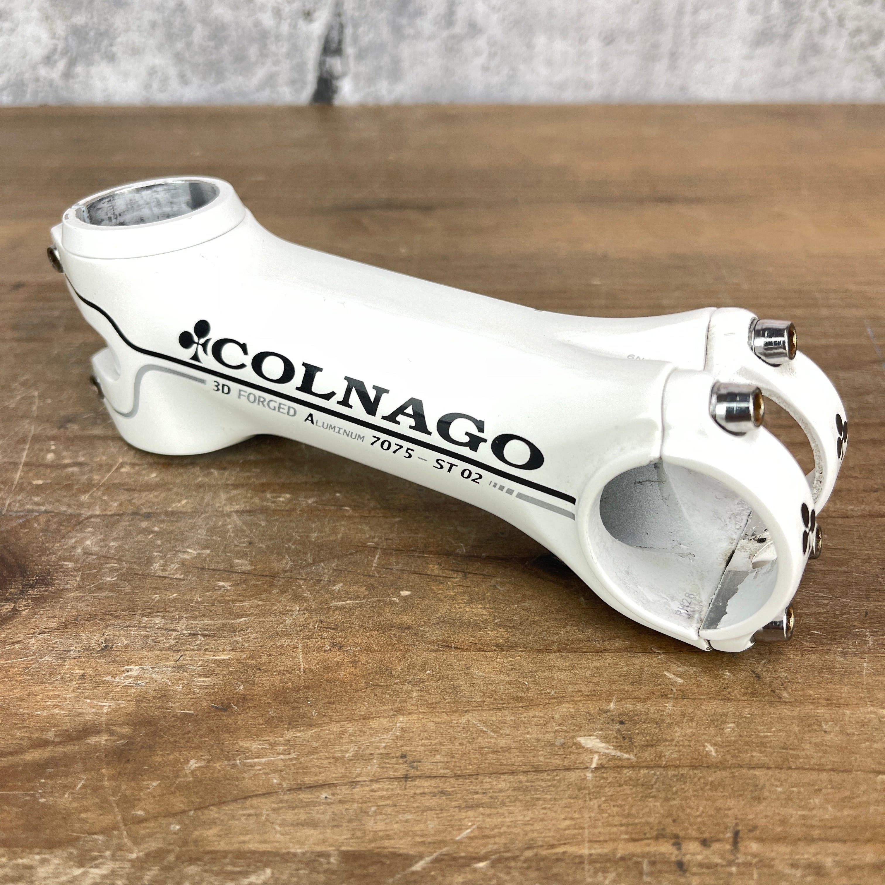 Colnago ST 02 120mm Adjustable Angle Alloy White Stem 31.8