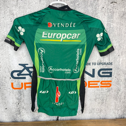 Louis Garneau Europcar Vendee Medium Men's Green Cycling Jersey Short Sleeve