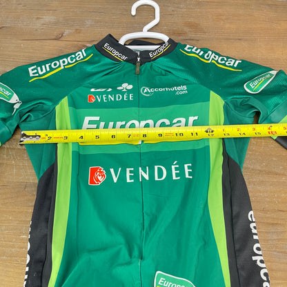 Louis Garneau Europcar Vendee Medium Men's Green Cycling Jersey Short Sleeve