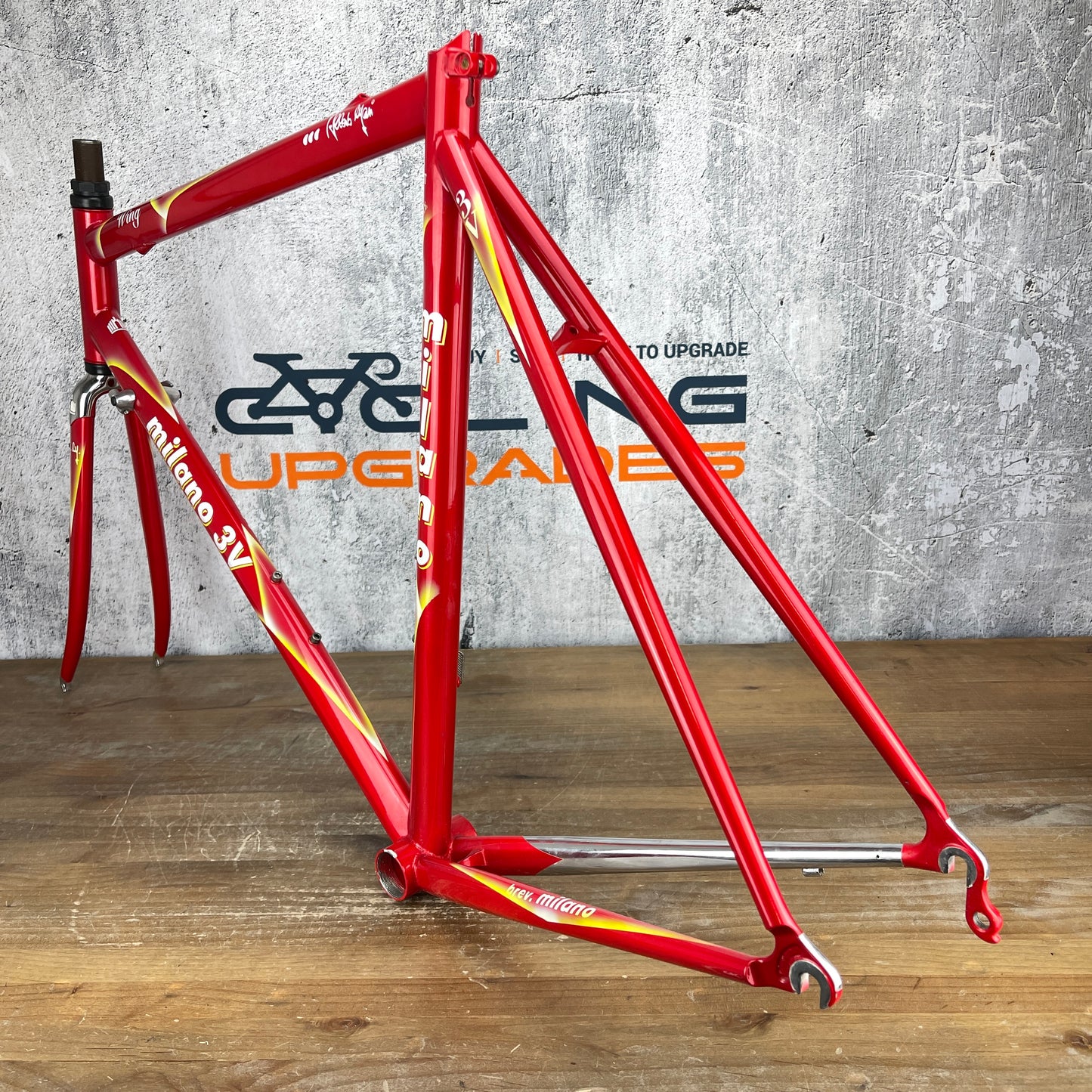 New! Milano 3V Wing TIG Red 55cm Rim Brake Steel Road Bike Frameset 700c